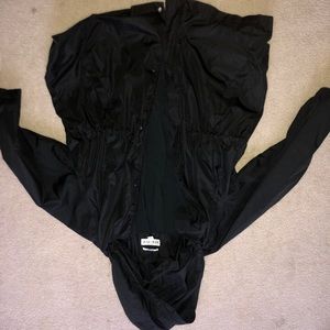 XXXL Womens Black Rain Jacket